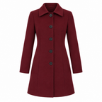 Women's Single Breasted Trench Coat - Tailored A-Line Design