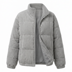 Women's Corduroy Winter Coat - Warm Everyday Style