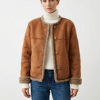 Women's Faux Shearling Suede Jacket