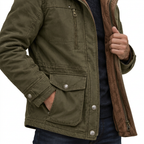 Men's Waterproof Winter Jacket – Hooded & Fleece-Lined