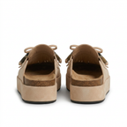 Women's Leather Sandals with Round Toe