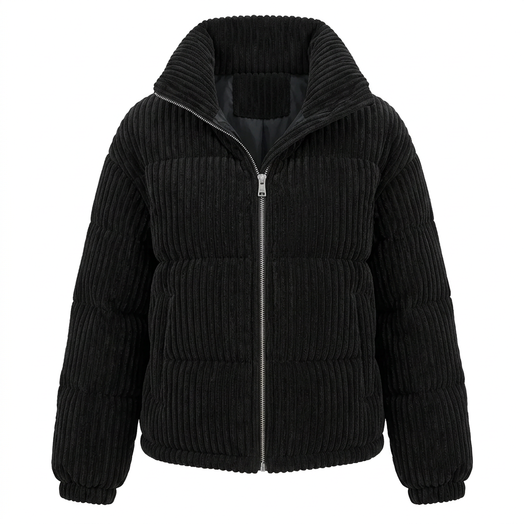 Women's Corduroy Puffer Jacket
