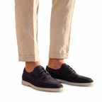 Men's Classic Suede Lace-Up Loafers