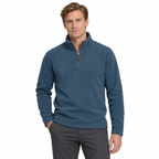 Men’s Quarter-Zip Fleece Jumper – Stand Collar & Regular Fit