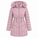 Mid Length Women's Parka Coat – Warm Quilted Insulation