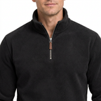 Men’s Quarter-Zip Fleece Jumper – Stand Collar & Regular Fit