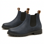 Men's Waterproof Chelsea Boots with Pull Tabs and Lug Sole