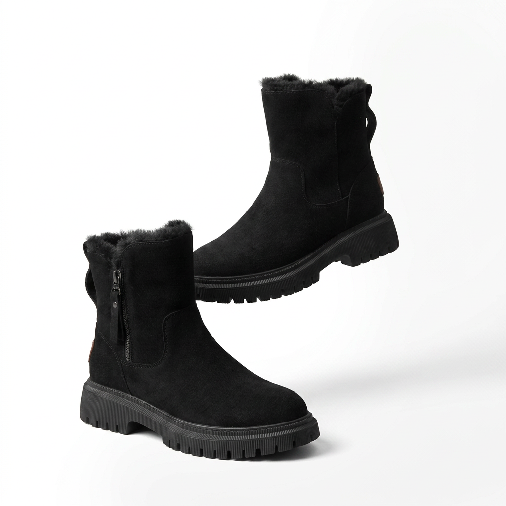 Winter Ankle Boots with Insulated Lining for Cold-Weather Comfort
