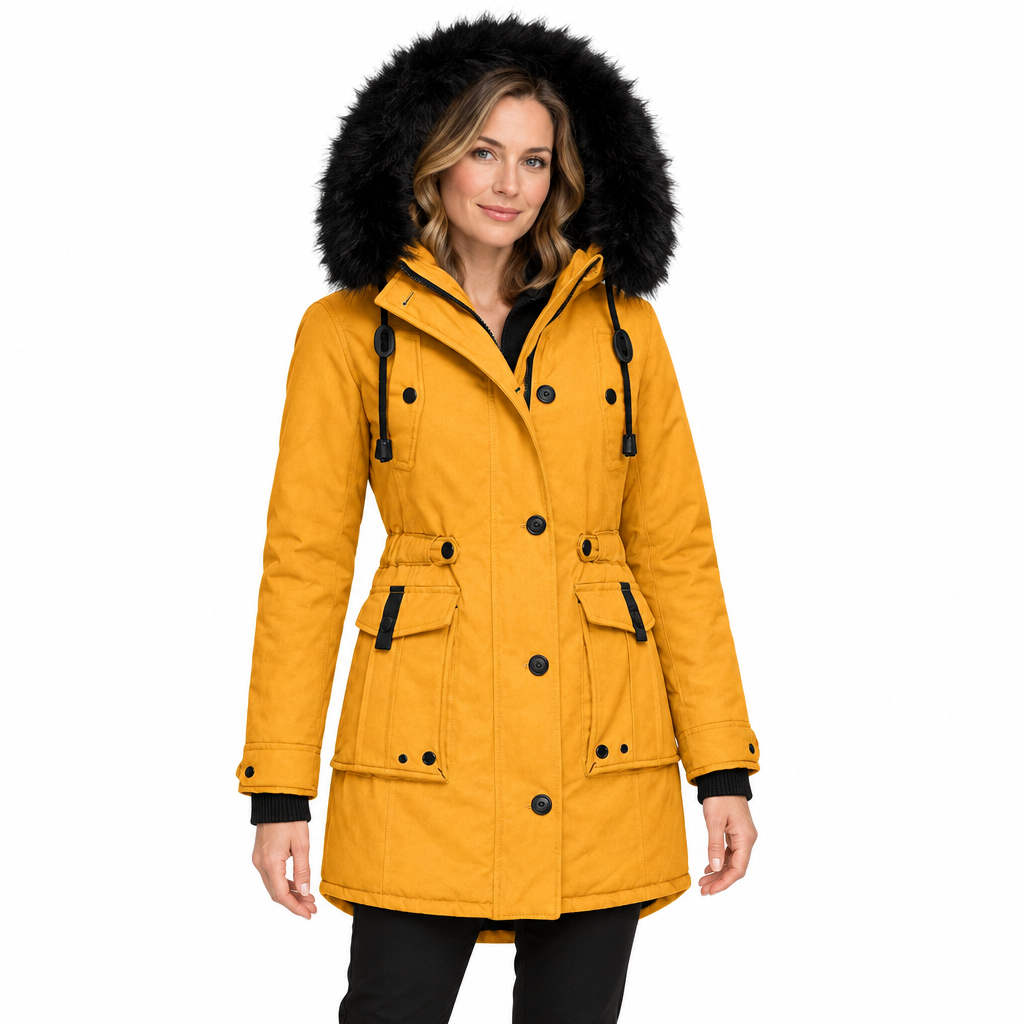 Long Women's Winter Parka – Thermal and Waterproof for Cold Days