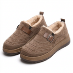 Women's Orthopaedic Slip On Winter Shoe with Decorative Buckle Strap