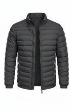 Men's Puffer Jacket - Dark Gray Front