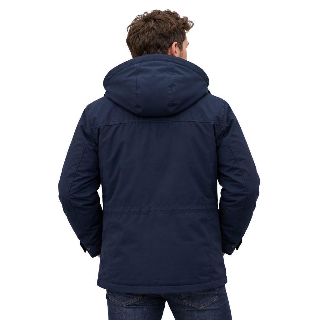 Men's Waterproof Winter Jacket – Hooded & Fleece-Lined