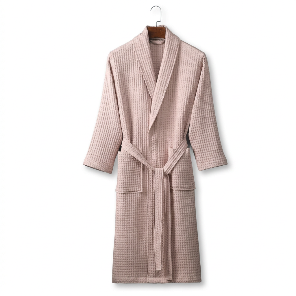 Unisex Soft Dressing Gown - Comfortable Tie-Waist Design for Everyday Use