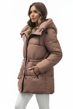 Women's Windproof Hooded Jacket - modell trekvartsvinkel