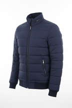 Men's Puffer Jacket - Navy Side