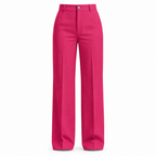 Pink straight-leg trousers