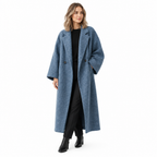 Winter Overcoat - Comfortable Cotton Blend Long Coat for Women