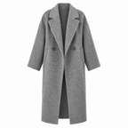 Winter Overcoat - Comfortable Cotton Blend Long Coat for Women