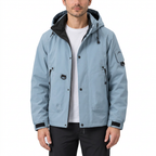 Men's Waterproof Rain Jacket – Lightweight, Adjustable Hood, Relaxed Fit
