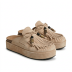 Women's Leather Sandals with Round Toe