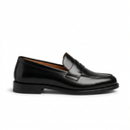 Men’s Leather Penny Loafers – Classic Formal Smart Casual Shoes