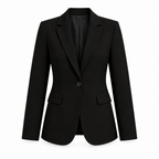 Women's Blazer - Tailored Fit with Single Button Closure