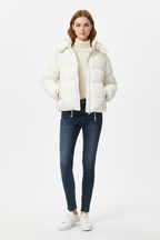 Fashionable Long-Sleeve Women's Jacket - modell framifrån