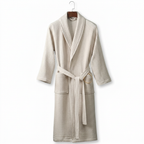Unisex Soft Dressing Gown - Comfortable Tie-Waist Design for Everyday Use