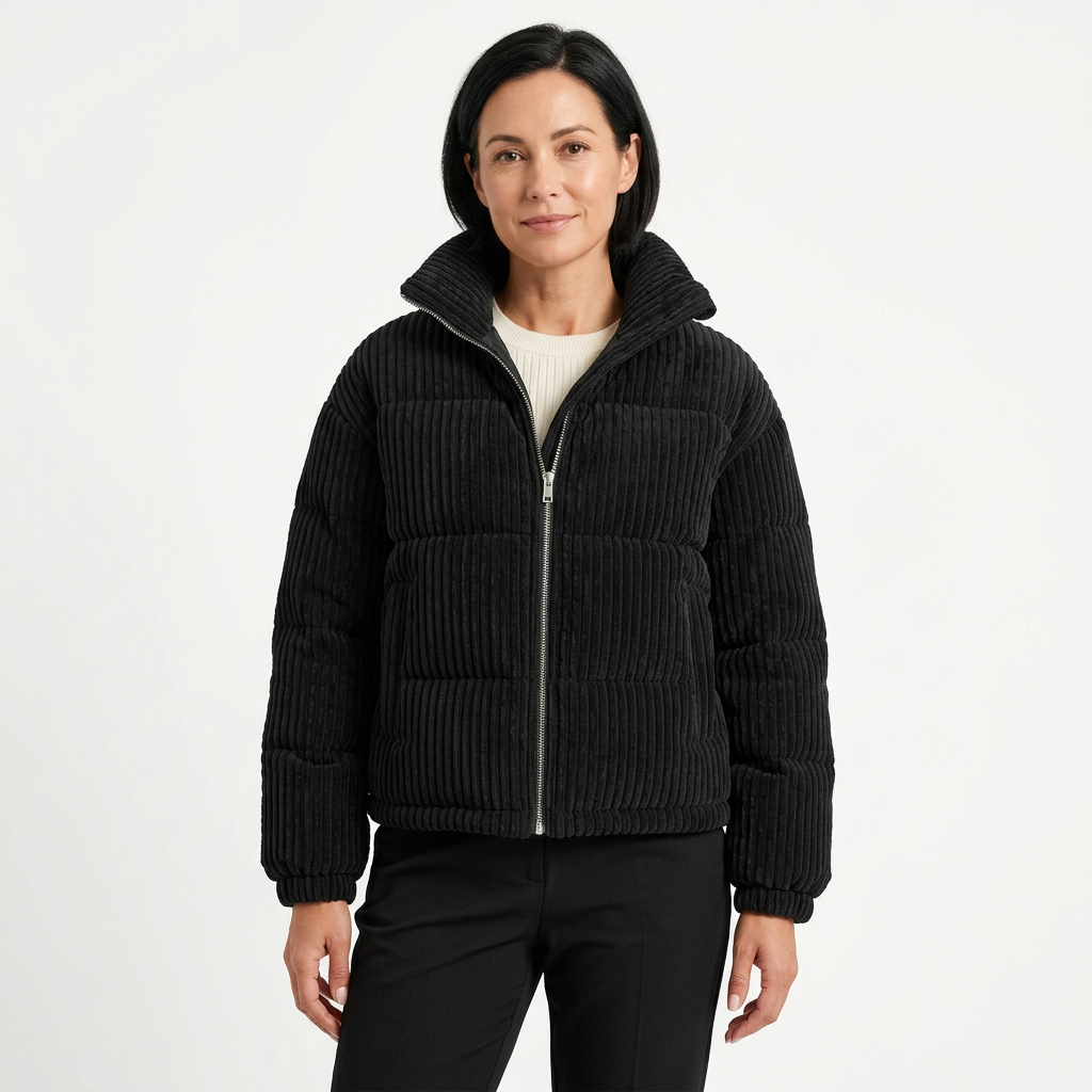 Women's Corduroy Puffer Jacket
