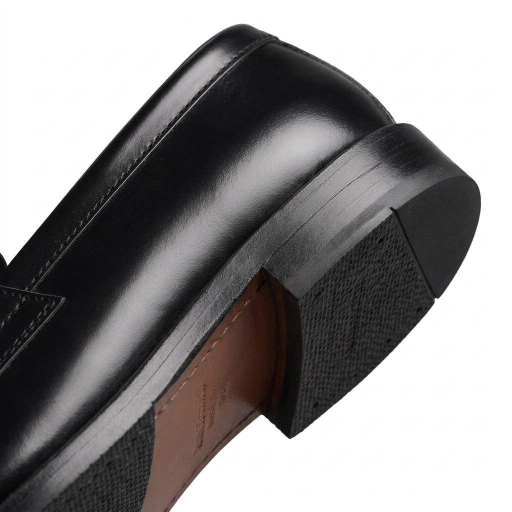 Men’s Leather Penny Loafers – Classic Formal Smart Casual Shoes