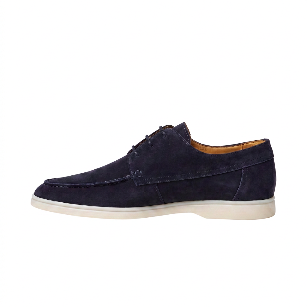 Men's Classic Suede Lace-Up Loafers
