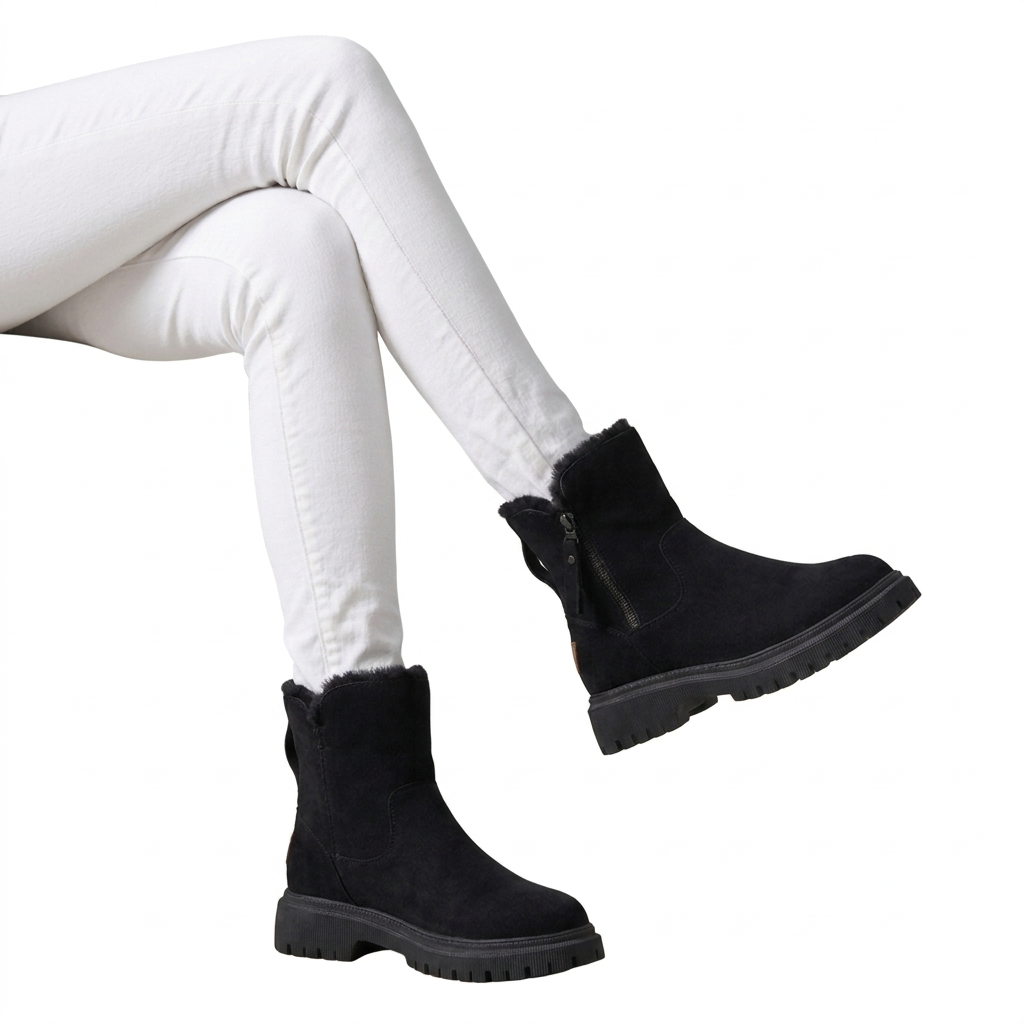 Winter Ankle Boots with Insulated Lining for Cold-Weather Comfort