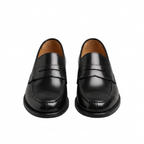 Men’s Leather Penny Loafers – Classic Formal Smart Casual Shoes