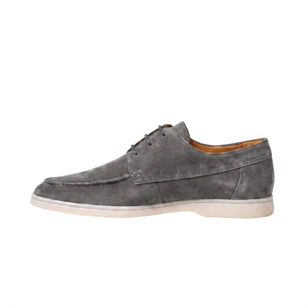 Men's Classic Suede Lace-Up Loafers