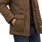 Men's Waterproof Winter Jacket – Hooded & Fleece-Lined