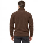Men’s Quarter-Zip Fleece Jumper – Stand Collar & Regular Fit