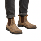 Men's Waterproof Chelsea Boots with Pull Tabs and Lug Sole