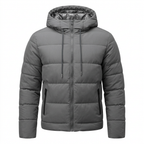 Men's Waterproof Insulated Winter Jacket with Adjustable Hood