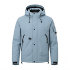 Men's Waterproof Rain Jacket – Lightweight, Adjustable Hood, Relaxed Fit