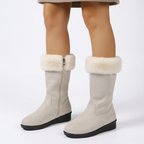 Women Orthopaedic Leather Boots with Anatomical Arch Support