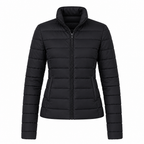 Women's Lightweight Down Puffer Jacket with Stand Collar