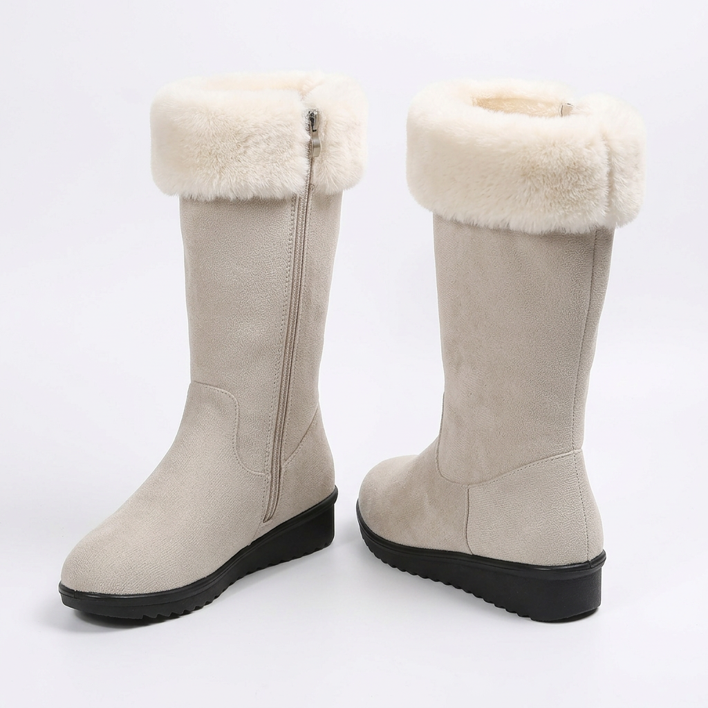 Women Orthopaedic Leather Boots with Anatomical Arch Support