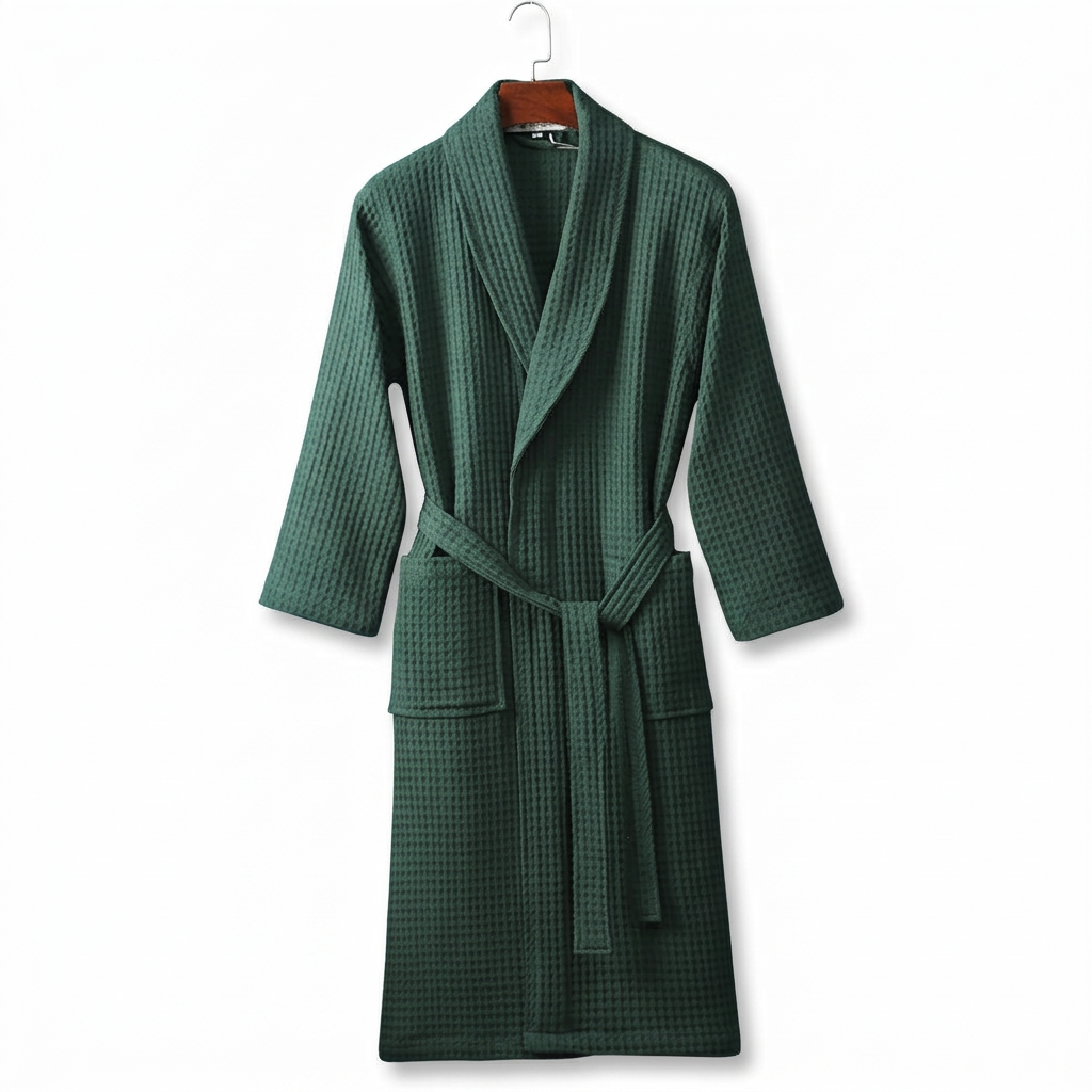 Unisex Soft Dressing Gown - Comfortable Tie-Waist Design for Everyday Use