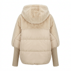 Women's Faux Fur Hooded Coat for Insulated Autumn Wear