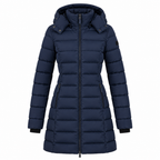 Women's Hooded Quilted Puffer Jacket with Cotton Insulation