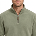 Men’s Quarter-Zip Fleece Jumper – Stand Collar & Regular Fit