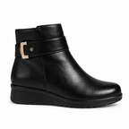 Black ankle boot, side profile