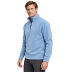 Men’s Quarter-Zip Fleece Jumper – Stand Collar & Regular Fit