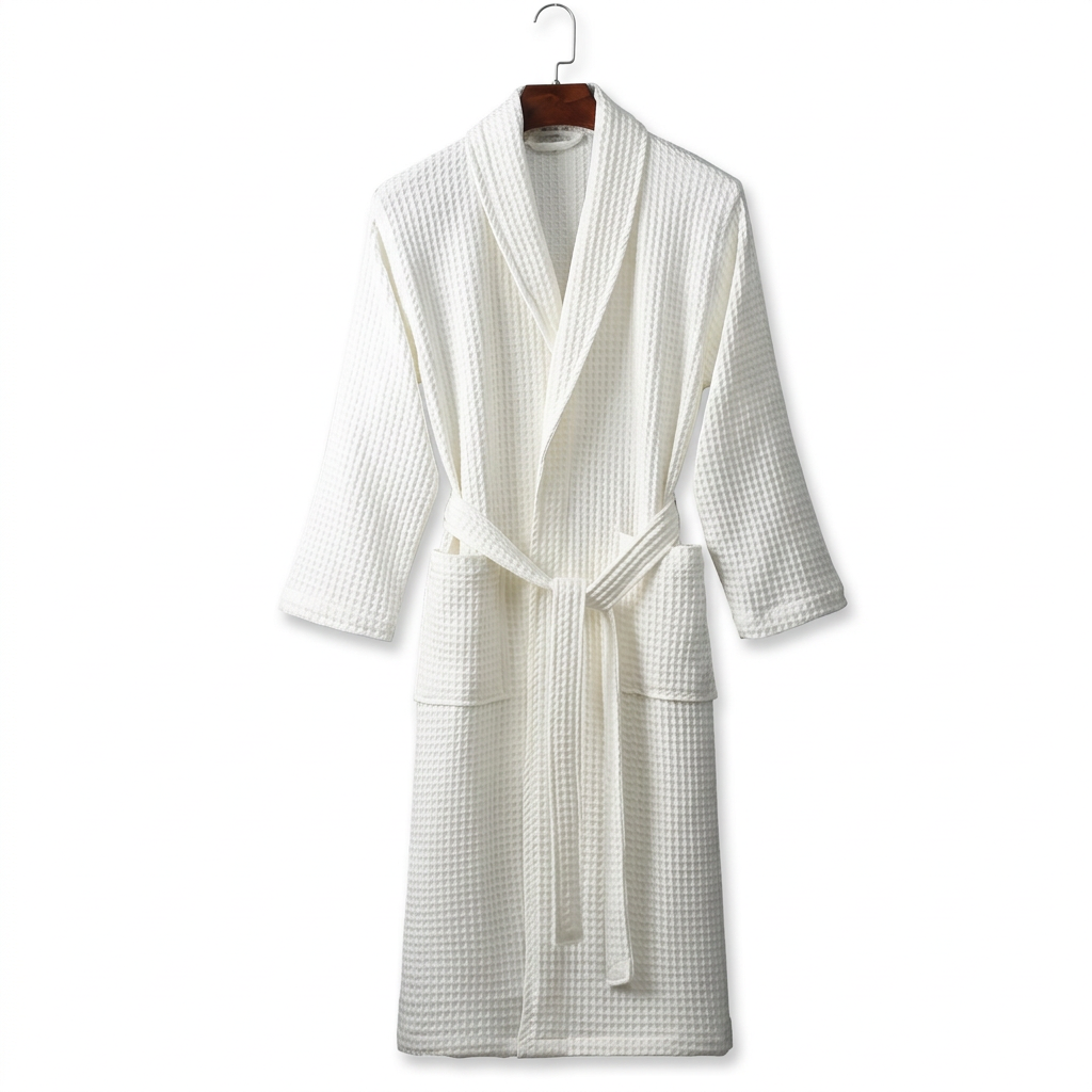 Unisex Soft Dressing Gown - Comfortable Tie-Waist Design for Everyday Use