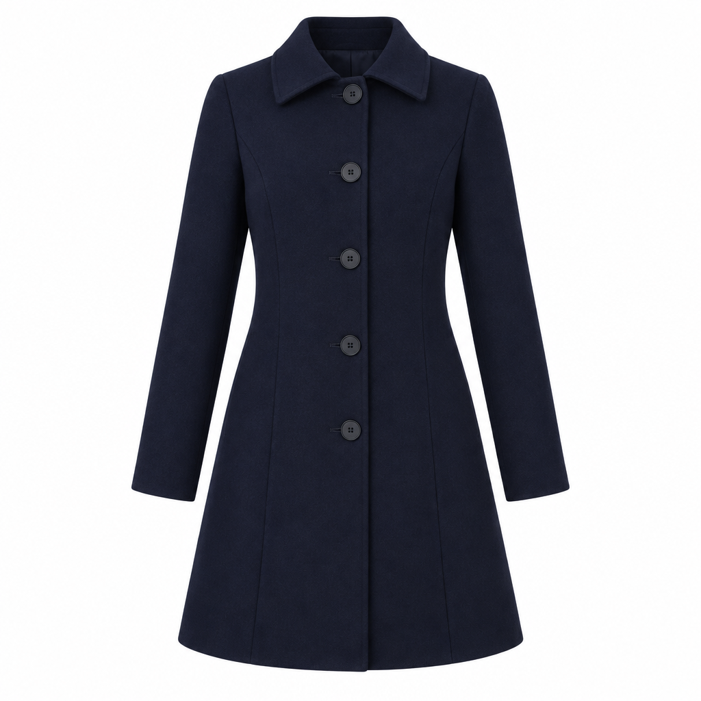 Women's Single Breasted Trench Coat - Tailored A-Line Design